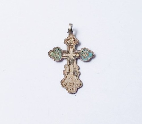 Antikes silbernes brustkreuz - silbernes,