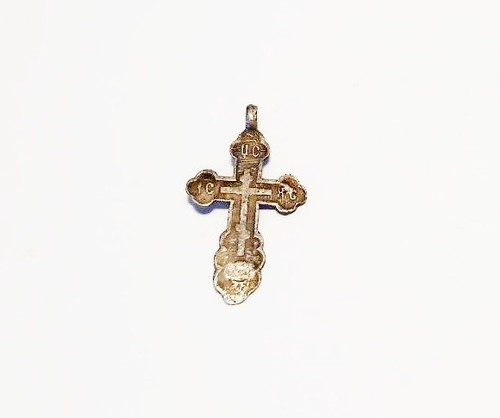 Antikes silbernes brustkreuz - silbernes,