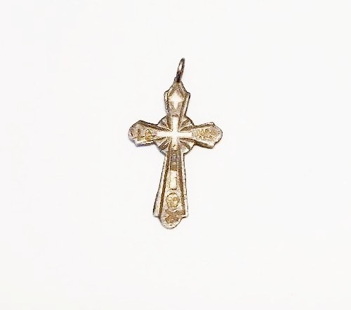 Antikes silbernes brustkreuz - silbernes,