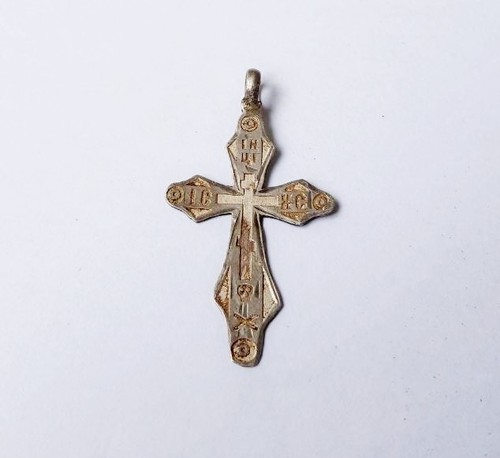 Antikes silbernes brustkreuz - antikes,