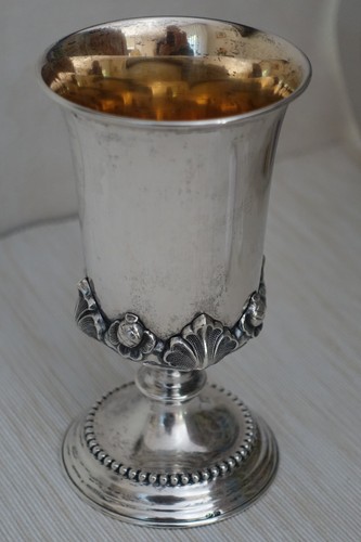 Taufbecher 13lot silber - taufbecher,