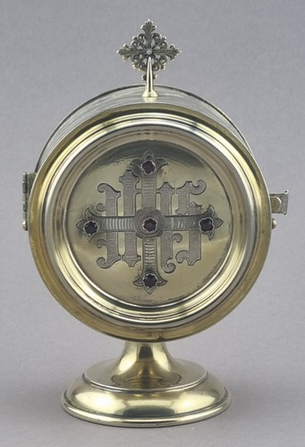 Custodia silber 750 - 750, vergoldet