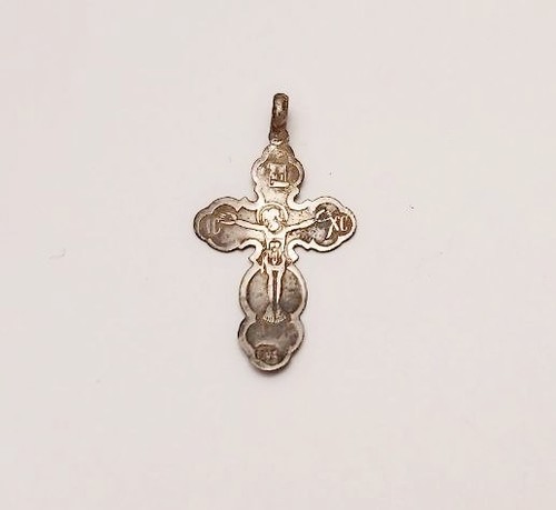 Antikes silbernes brustkreuz - antikes,