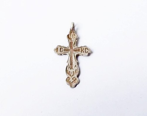 Antikes silbernes brustkreuz - antikes,