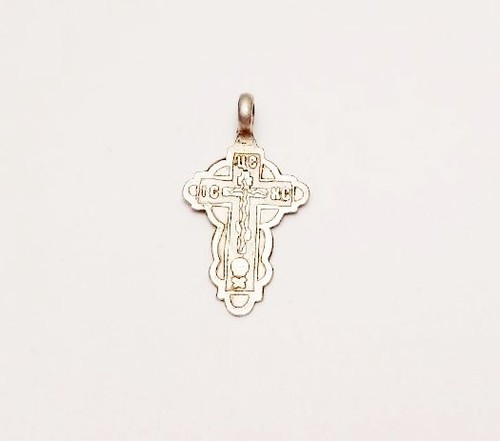 Antikes silbernes brustkreuz - silbernes,