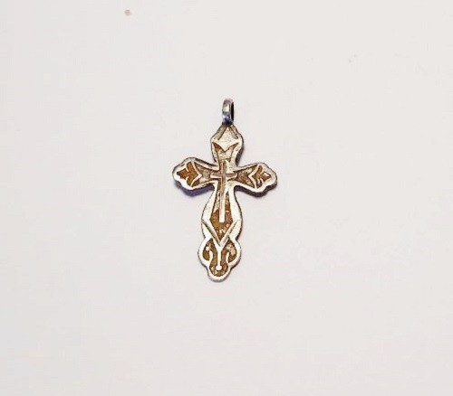 Antikes silbernes brustkreuz - antikes,