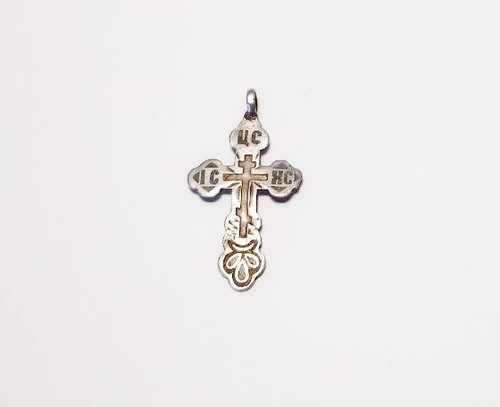 Antikes silbernes brustkreuz - antikes,