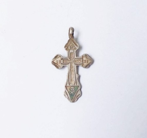 Antikes silbernes brustkreuz - antikes,